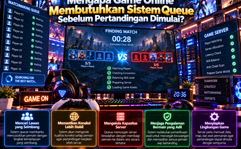 Mengapa Game Online Membutuhkan Sistem Queue Sebelum Pertandingan Dimulai?